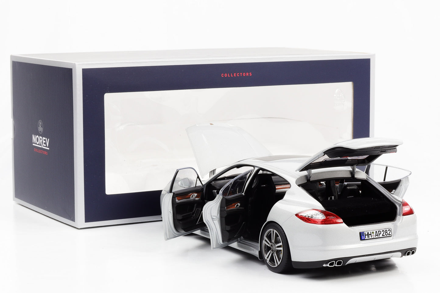 1:18 Norev Porsche Panamera Turbo 2009 silber 187609