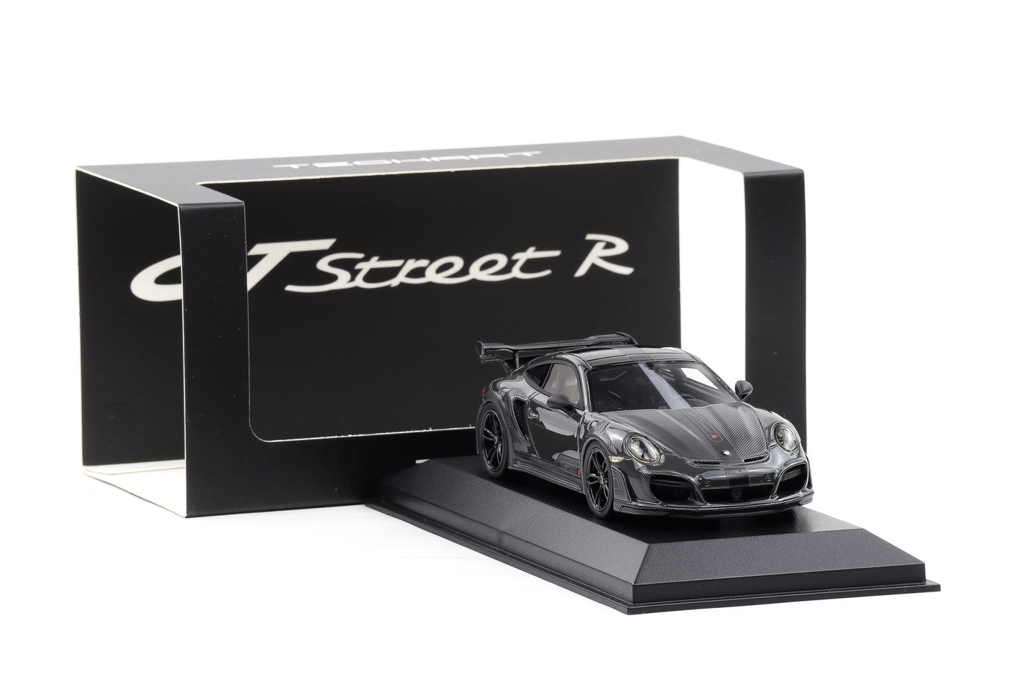 1:43 Techart Porsche 911 GTstreet R Basis 991 Turbo schiefergrau Dealer Resin