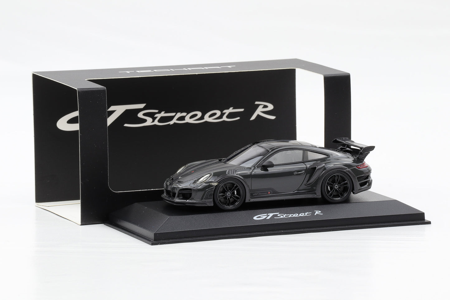 1:43 Techart Porsche 911 GTstreet R Basis 991 Turbo schiefergrau Dealer Resin