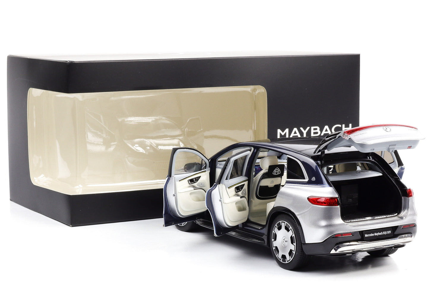 1:18 NZG Mercedes-Maybach EQS 680 (Z296) SUV 2024 silber Dealer