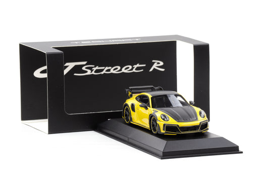 1:43 Techart Porsche 911 GTstreet R Basis 992 Turbo Racinggelb Dealer Resin