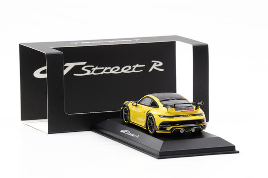 1:43 Techart Porsche 911 GTstreet R Basis 992 Turbo Racinggelb Dealer Resin