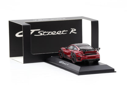 1:43 Techart Porsche 911 GTstreet R Basis 991 Turbo Karminrot Dealer Resin