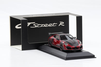 1:43 Techart Porsche 911 GTstreet R Basis 991 Turbo Karminrot Dealer Resin