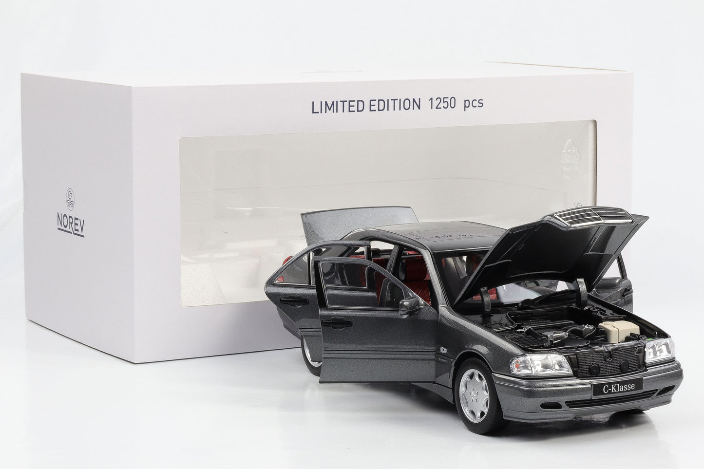 1:18 Norev Mercedes-Benz C 200 W202 MOPF Limousine 1997 grau metallic