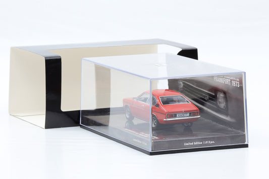 1:43 Minichamps Opel Kadett Coupe IAA Frankfurt 1973 rot 436 045620