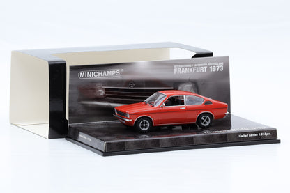 1:43 Minichamps Opel Kadett Coupe IAA Frankfurt 1973 rot 436 045620