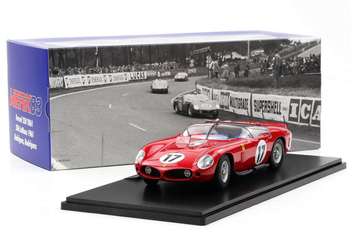 1:18 Werk83 Ferrari 250 TR61 #17 24h LeMans 1961 P. Rodriguez, R. Rodriguez