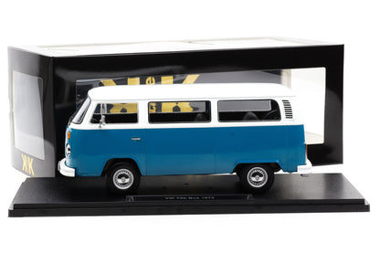 1:18 KK-Scale VW Volkswagen T2b Bus 1972 blau weiß KKDC181362
