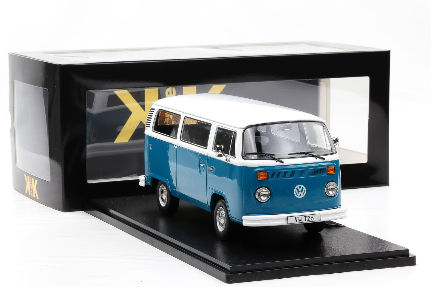 1:18 KK-Scale VW Volkswagen T2b Bus 1972 blau weiß KKDC181362