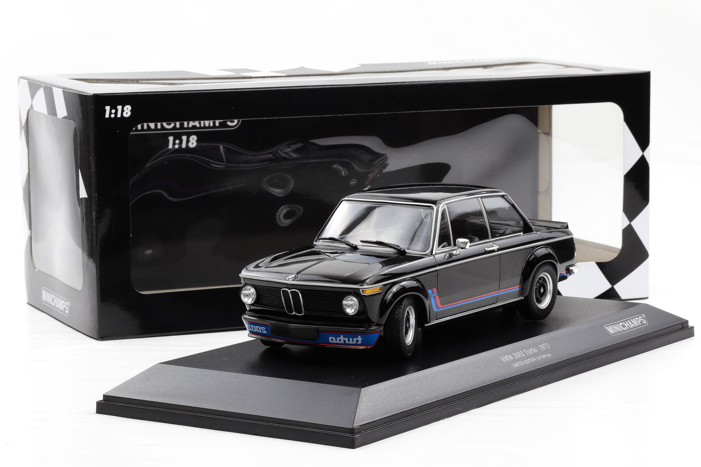 1:18 Minichamps BMW 2002 Turbo 1973 Schwarz 155026204