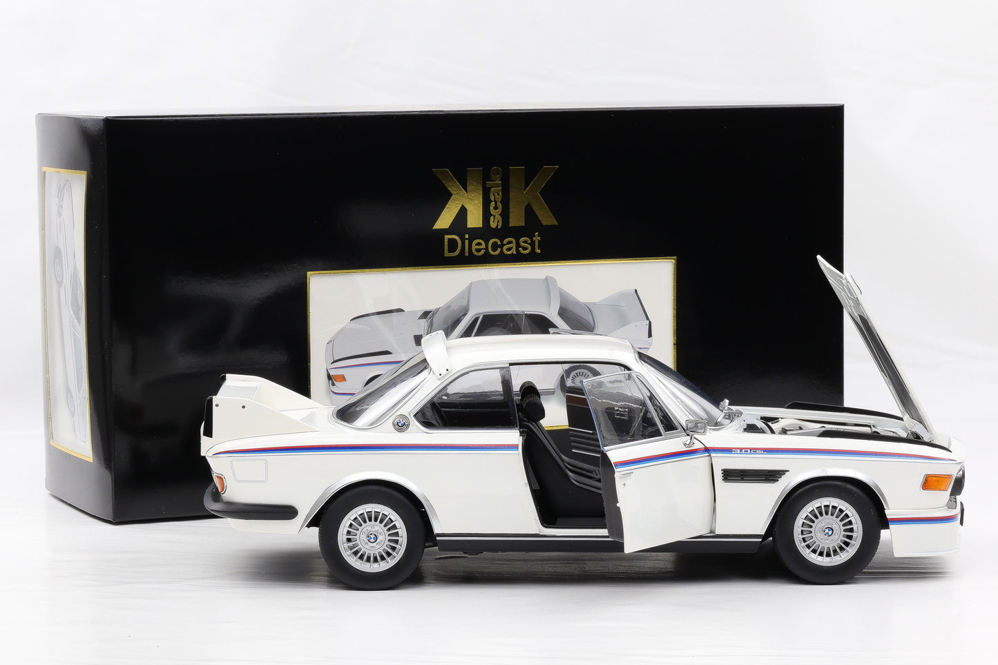 1:12 KK-Scale BMW 3.0 CSL Coupe E9 1973 1 Modellfahrzeug weiß KKDC120232