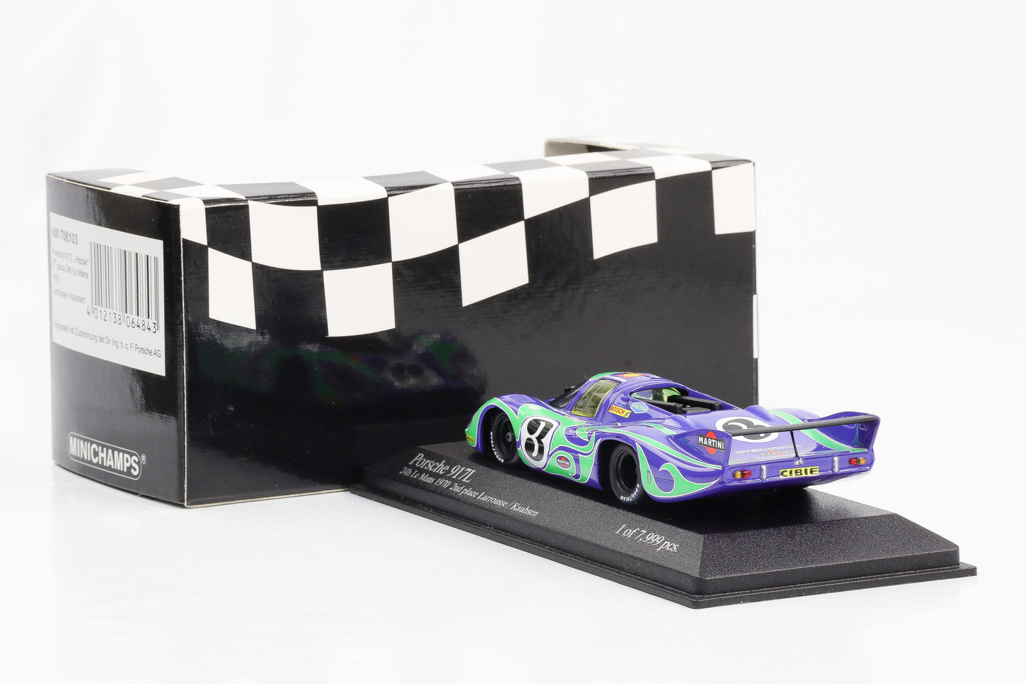 1:43 Minichamps Porsche 917 L "Hippie" 2nd Place 24h Le Mans 1970 Larrousse Kauhsen