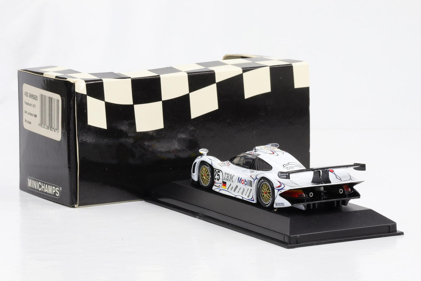 1:43 Minichamps Porsche 911 GT1 #25 2nd Place 24h Le Mans 1998