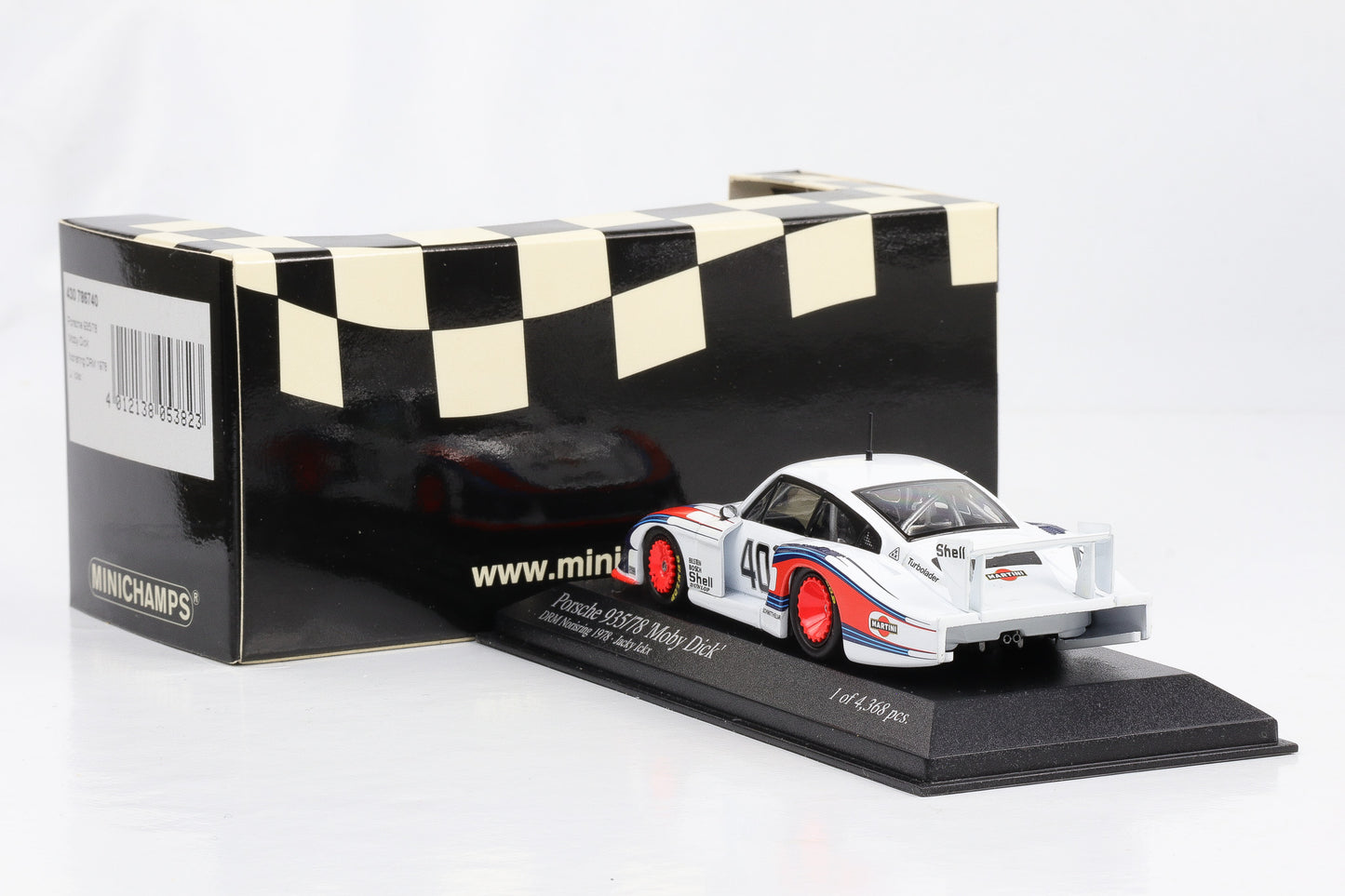 1:43 Minichamps Porsche 935/78 Moby Dick Norisring DRM 1978 J. Ickx