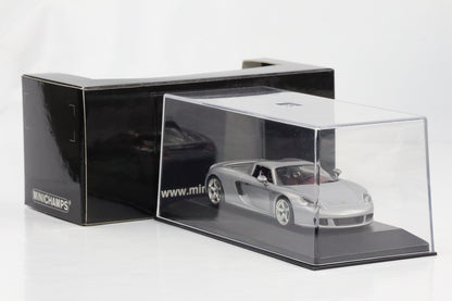 1:43 Carrera GT 2003 closed roof silver Minichamps diecast