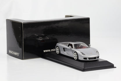 1:43 Carrera GT 2003 closed roof silver Minichamps diecast