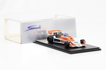 1:43 Spark Tyrrell 007 No. 40 Alessandro Pesenti-Rossi Dutch GP 1976 S1648