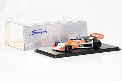 1:43 Spark Tyrrell 007 No. 40 Alessandro Pesenti-Rossi Dutch GP 1976 S1648