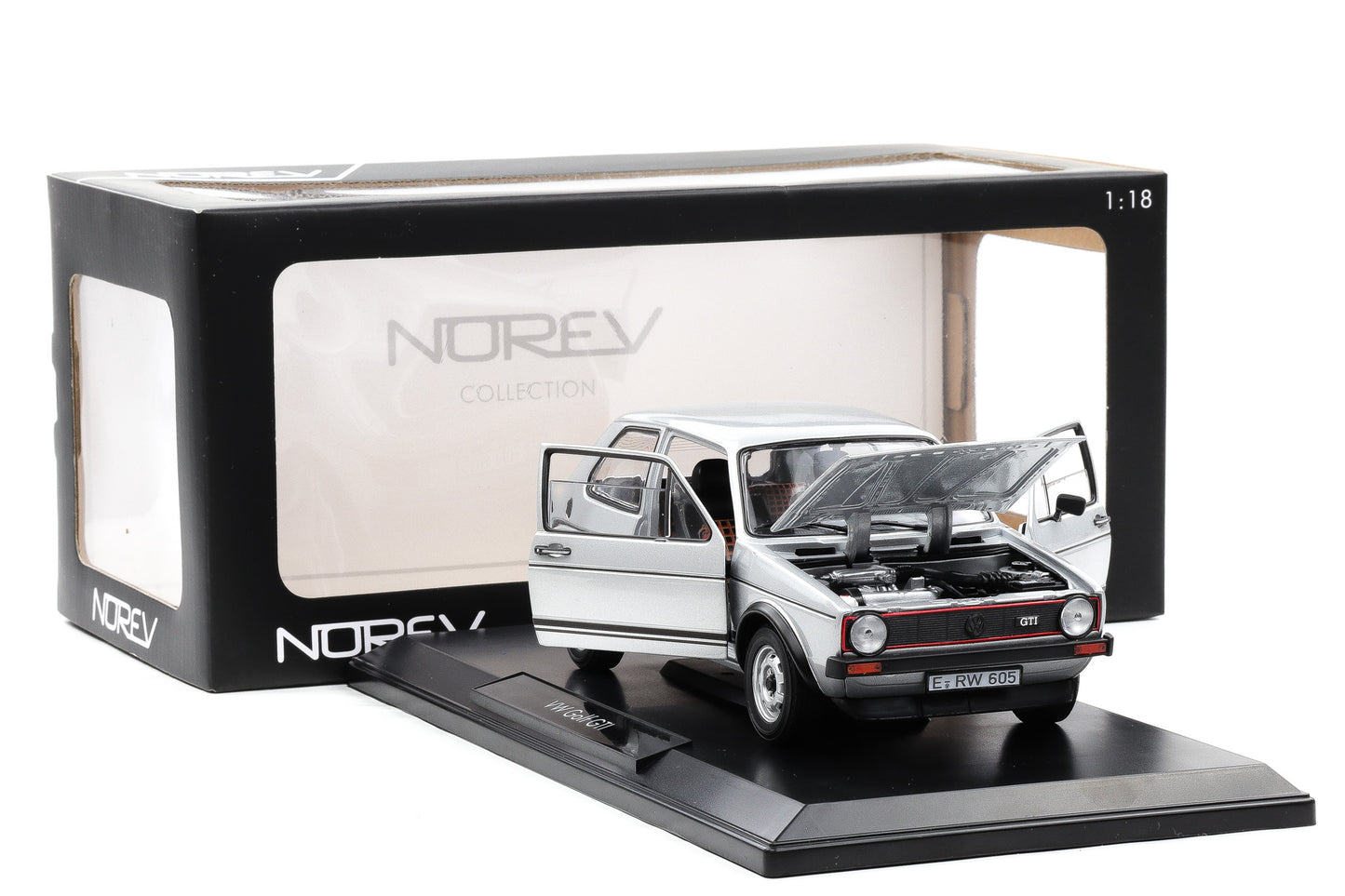 1:18 Norev VW Volkswagen Golf I GTi 1976 silber Metallic 188486