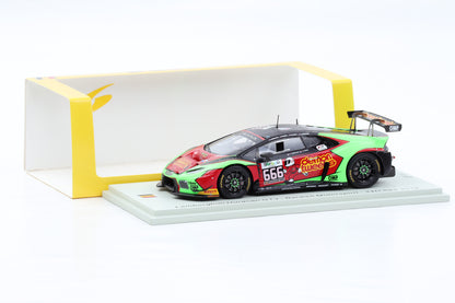 1:43 Spark Lamborghini Huracan GT3 #666 Barewell Motorsport 24h Spa 2016 SB294