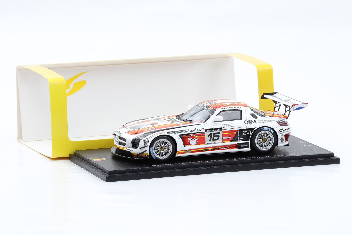 1:43 Spark Mercedes-Benz SLS AMG #15 KRK Holland 24h Spa 2011 SB024