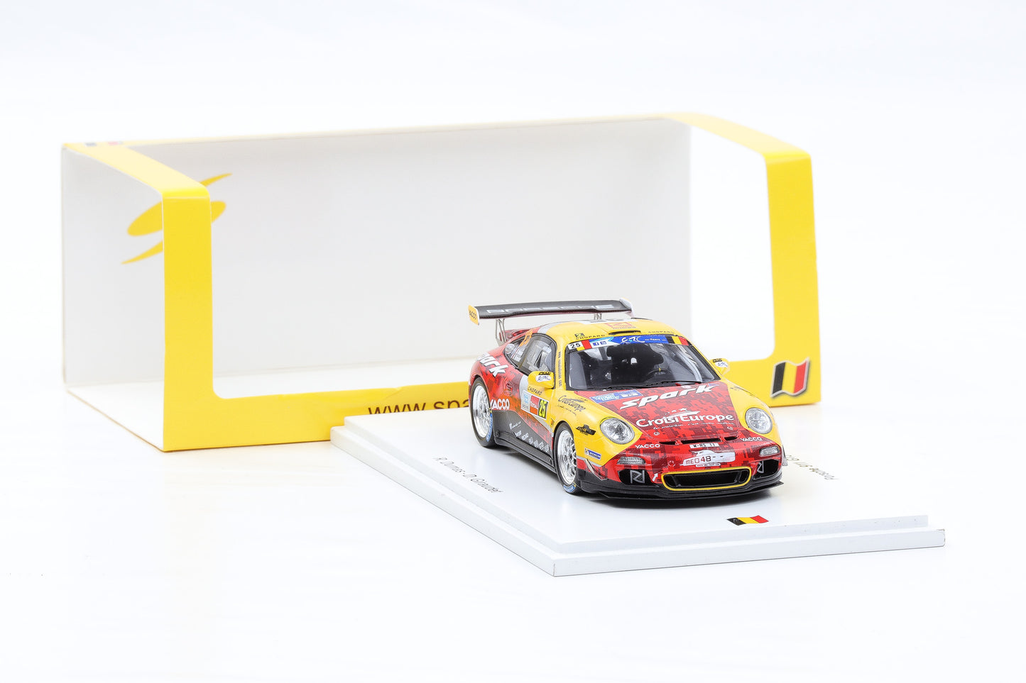 1:43 Spark Porsche 911 GT3 RGT #25 Dumas Giraudet Ypres Rally 2015 SB104