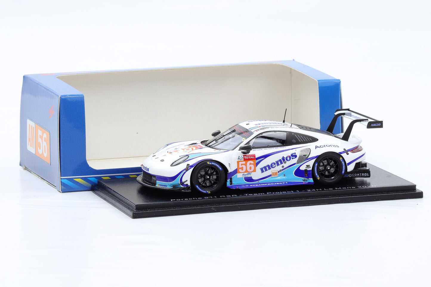 1:43 Spark Porsche 911 RSR #56 Team Project 1 24h Le Mans 2020 S7987