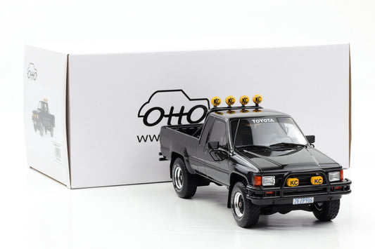 1:18 OTTOmobile Toyota Hilux SR5 Back to the Future Glossy black 1985