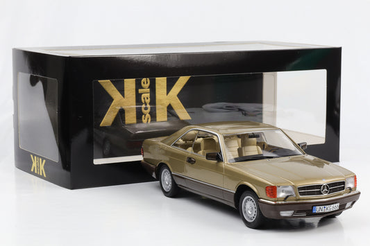 1:18 KK-Scale Mercedes-Benz 500 SEC C126 1987 gold metallic