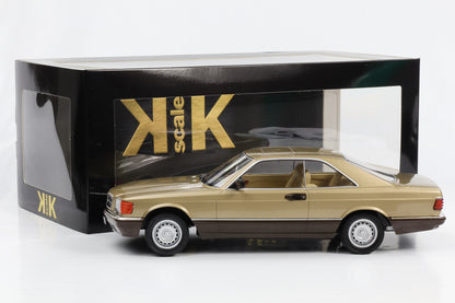 1:18 KK-Scale Mercedes-Benz 500 SEC C126 1987 gold metallic