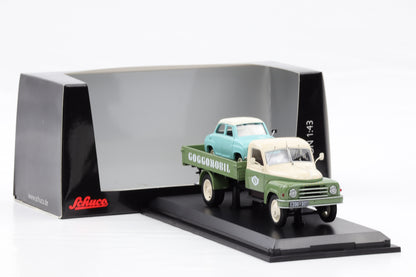 1:43 Schuco Hanomag L28 LKW Goggomobil Service 450293800