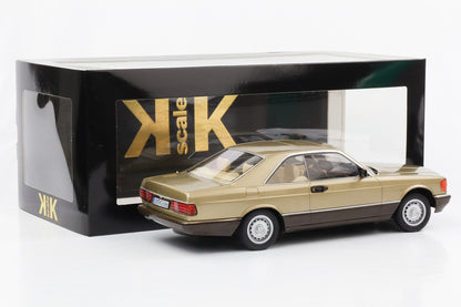 1:18 KK-Scale Mercedes-Benz 500 SEC C126 1987 gold metallic