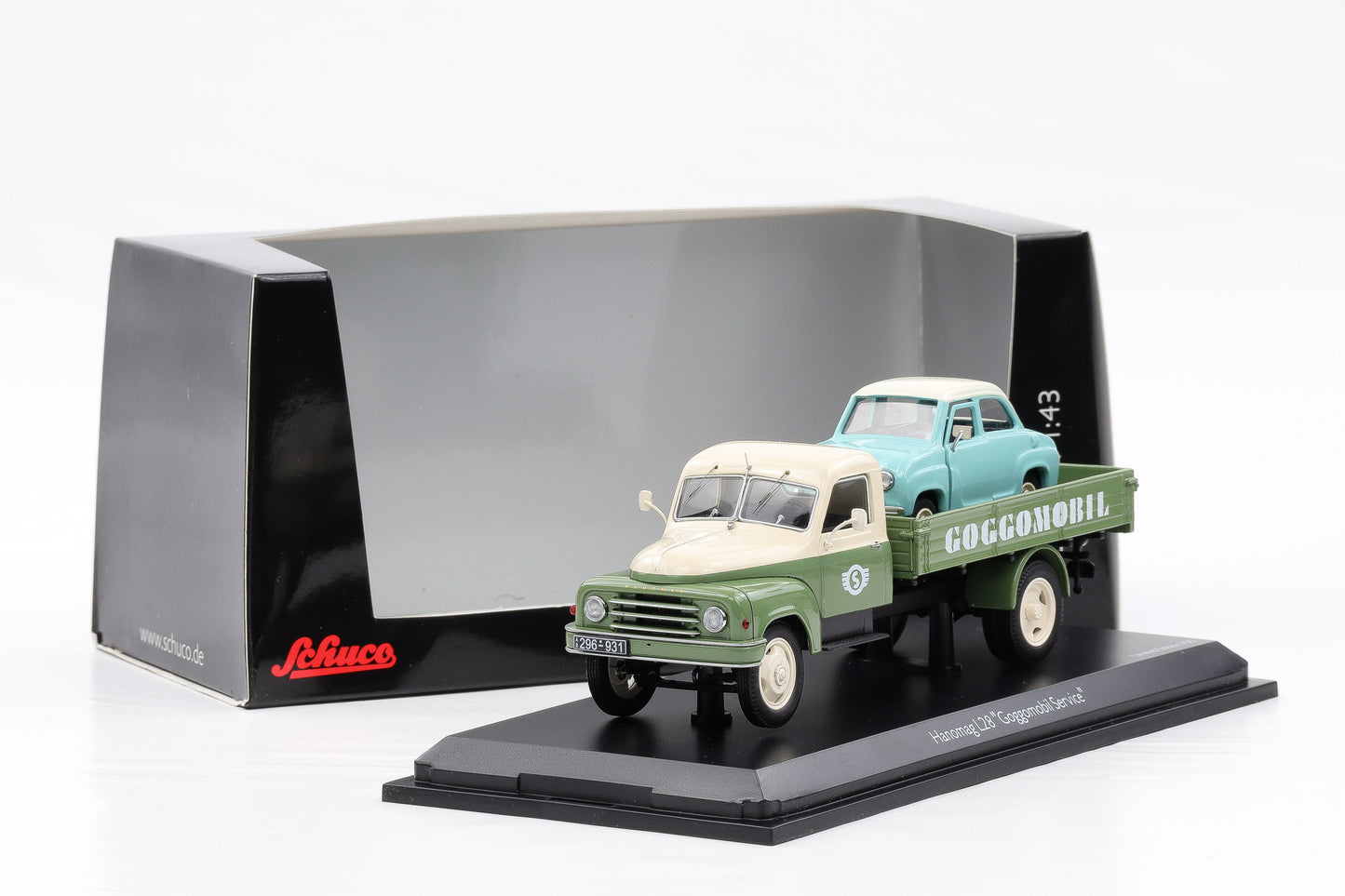 1:43 Schuco Hanomag L28 LKW Goggomobil Service 450293800