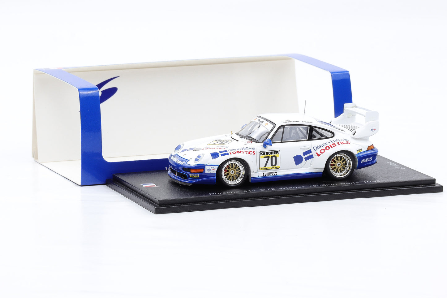 1:43 Spark Porsche 911 GT2 #70 Winner 1000km Paris 1995 SF130