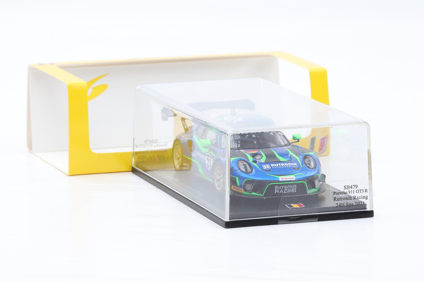 1:43 Spark Porsche 911 GT3 R Rutronik Racing #21 Müller Lietz Estre 24h Spa 2021 SB479