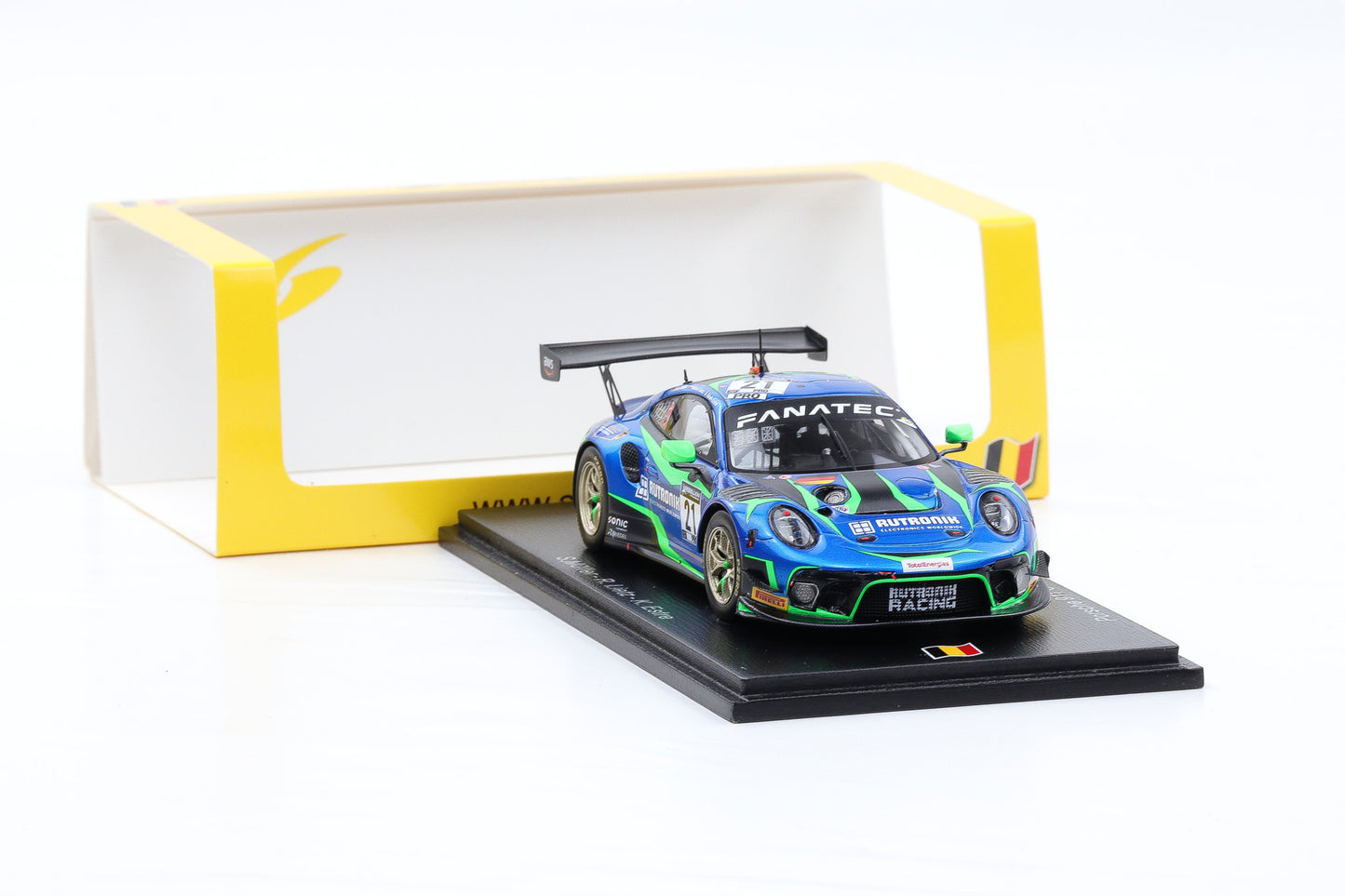 1:43 Spark Porsche 911 GT3 R Rutronik Racing #21 Müller Lietz Estre 24h Spa 2021 SB479
