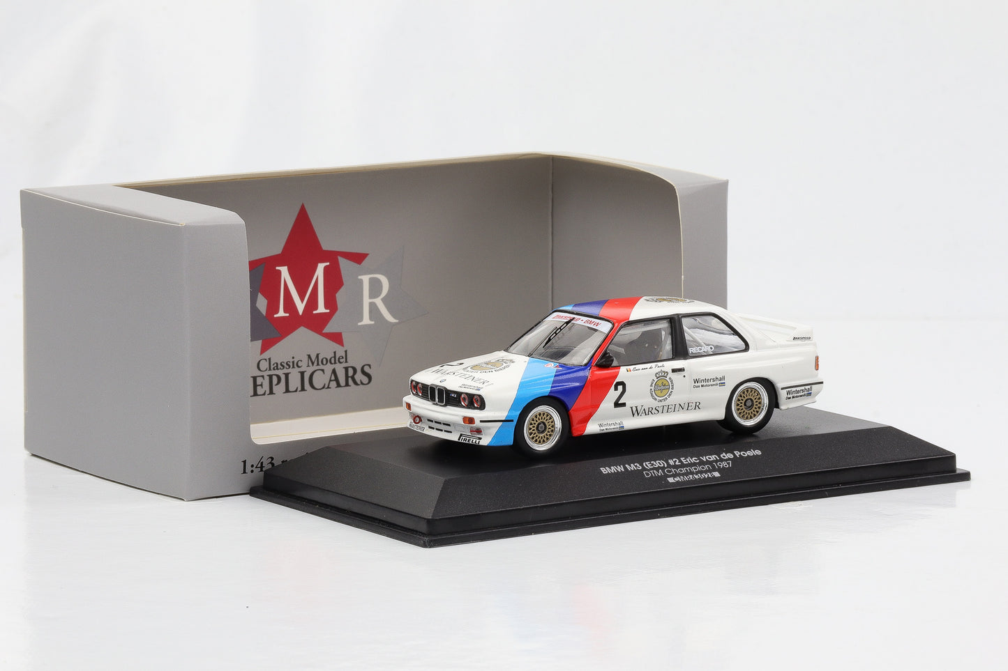 1:43 BMW M3 E30 #2 DTM 1987 Campion 1987 Eric van de Poele CMR