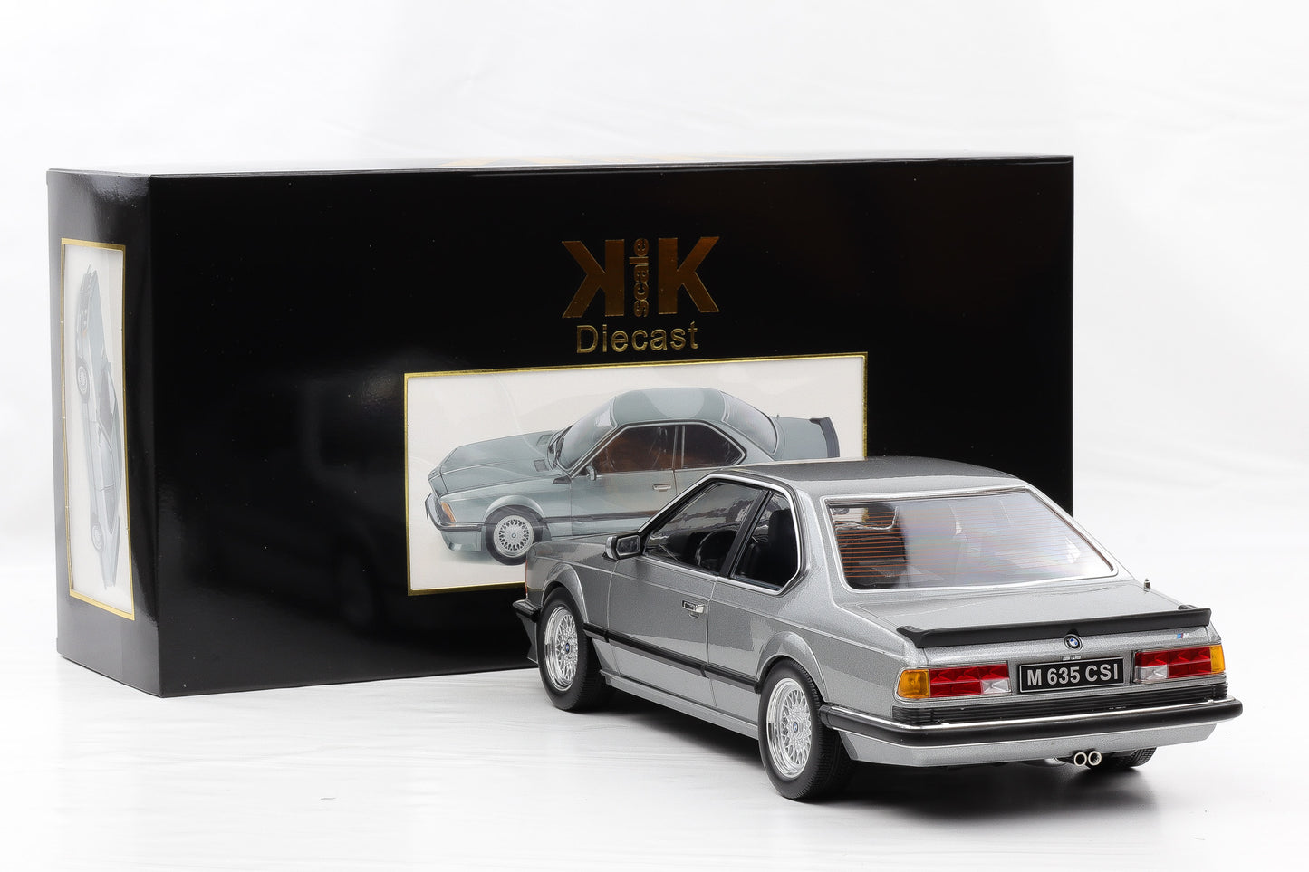 1:12 KK-Scale BMW M635 CSI 1987 grau metallic / BBS Felgen / opening parts