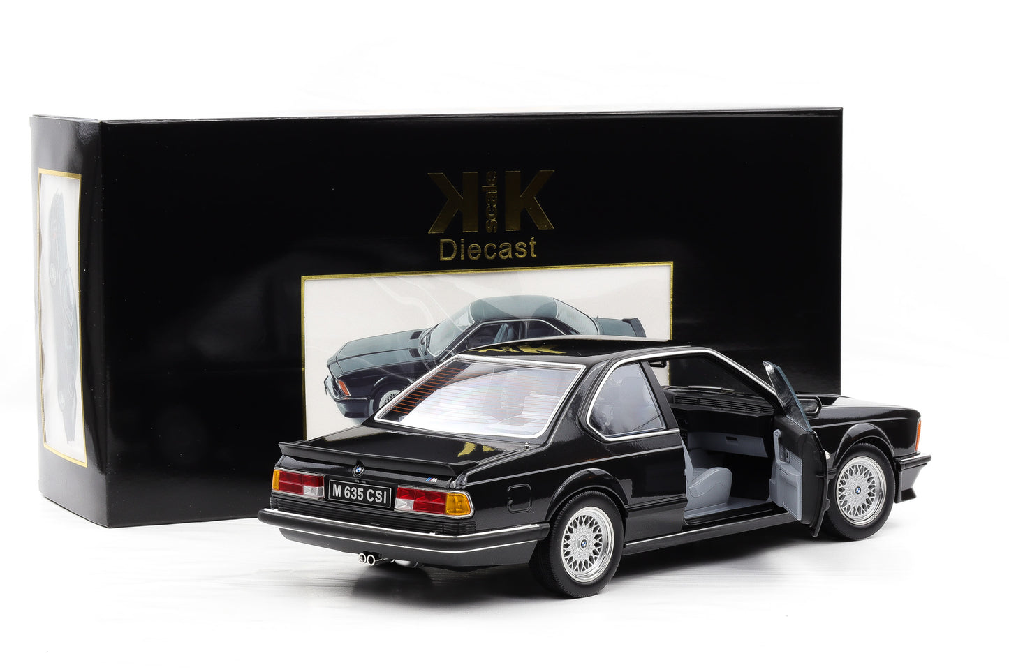 1:12 KK-Scale BMW M635 CSI 1987 schwarz metallic / BBS Felgen / opening parts