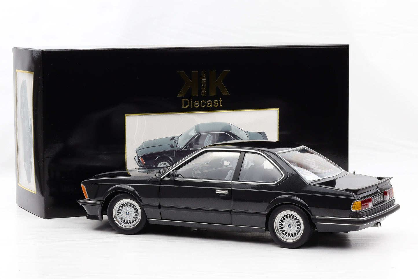 1:12 KK-Scale BMW M635 CSI 1987 schwarz metallic / BBS Felgen / opening parts