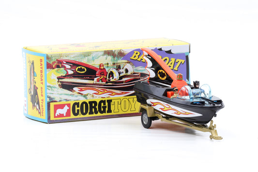 Corgi Toys Batmobile Batboat mit Trailer Batman and Robin Nr. 107 Repro 1:43