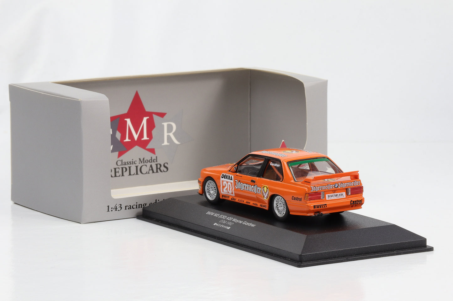 1:43 BMW M3 Sport EVO E30 #20 Jägermeister DTM 1992 Gardner CMR