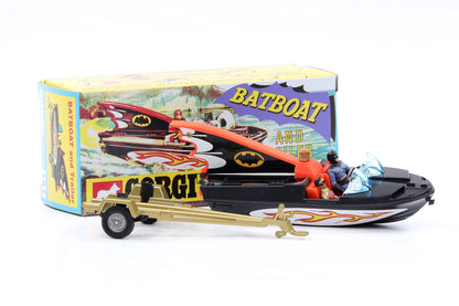 Corgi Toys Batmobile Batboat mit Trailer Batman and Robin Nr. 107 Repro 1:43