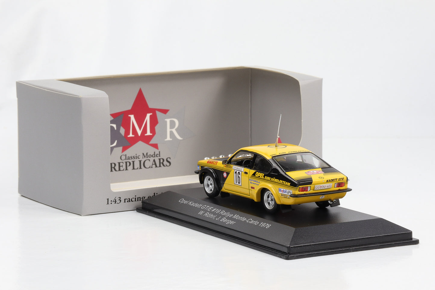 1:43 Opel Kadett GT/E Coupe #16 Monta Carlo 1976 Röhrl Berger CMR