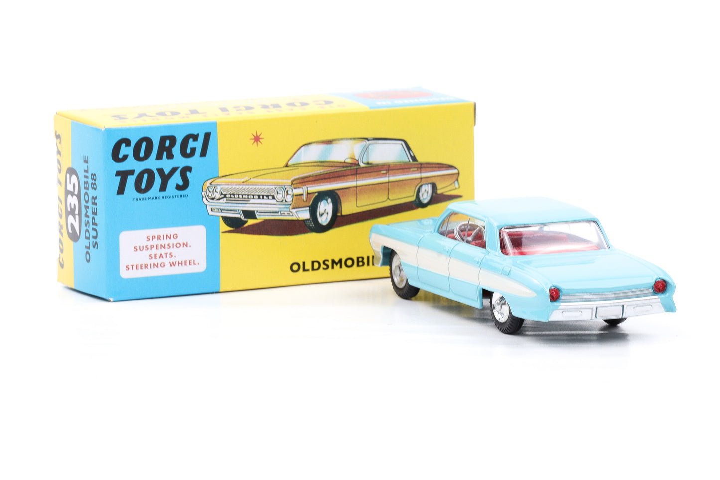 Corgi Toys Oldsmobile Super 88 blau weiss Nr. 235 Repro 1:49