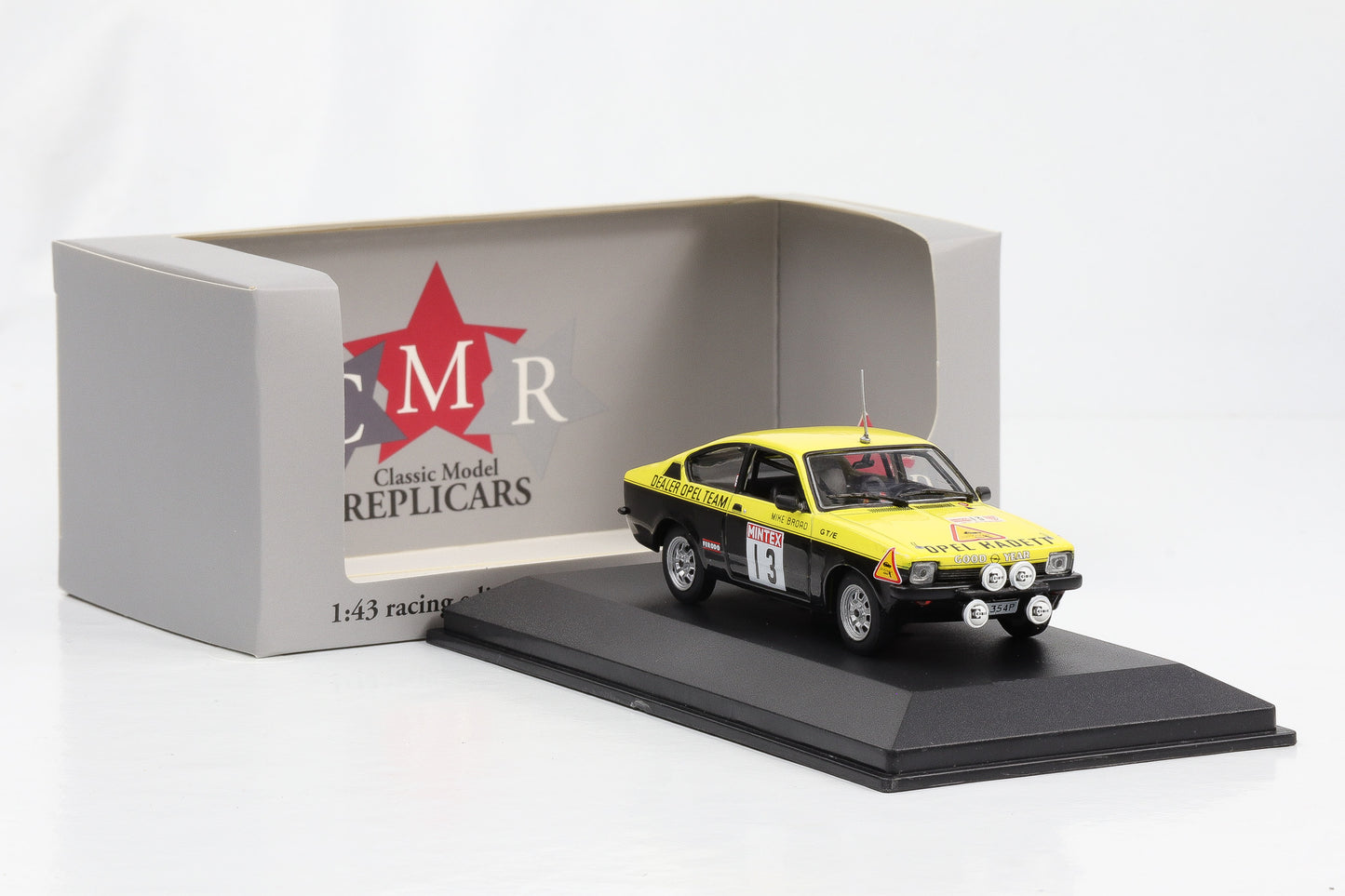 1:43 Opel Kadett C GT/E Coupe #13 Mintex Rallye 1977 Röhrl Broad CMR