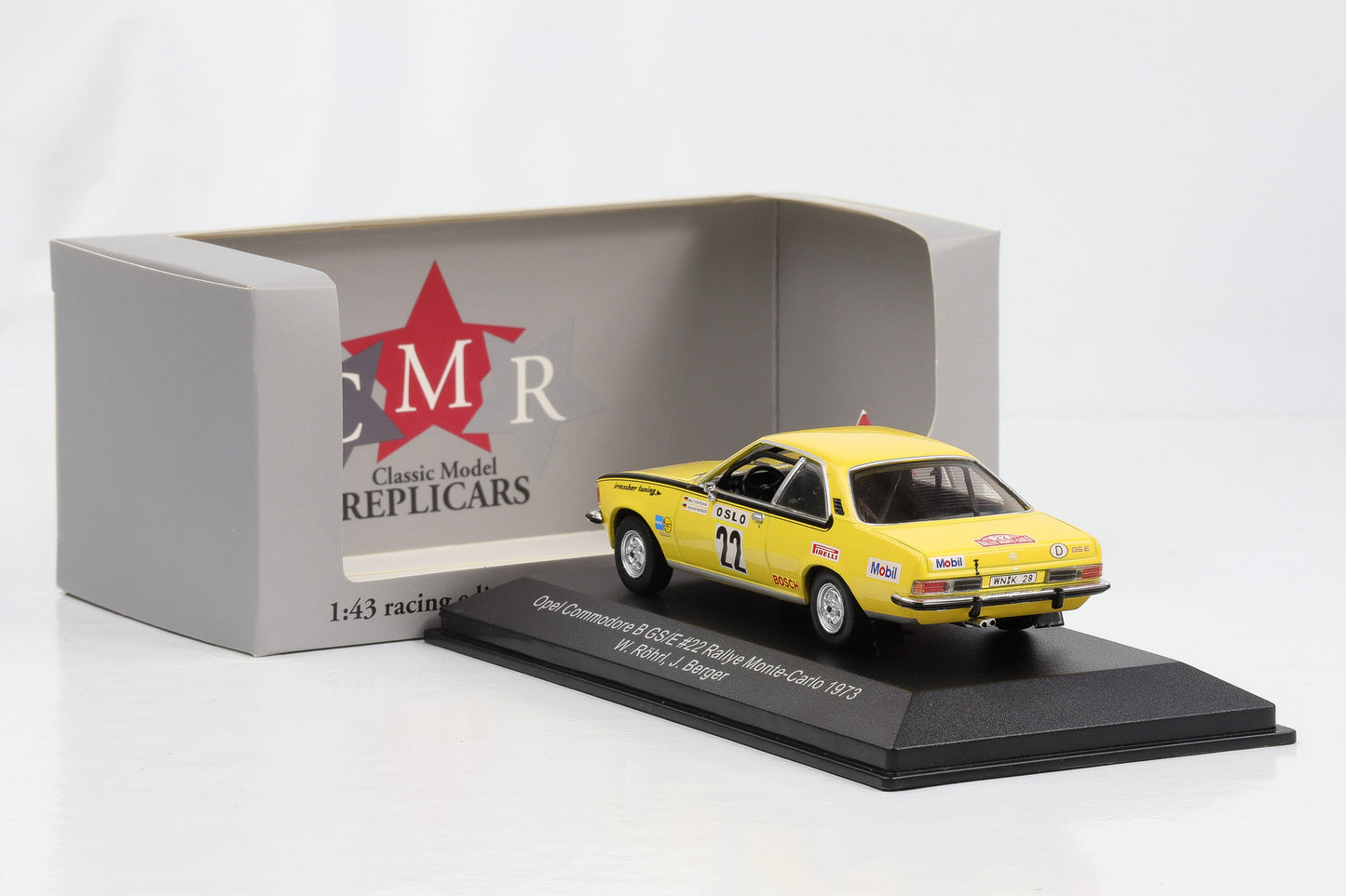 1:43 Opel Commodore B GS/E #22 Rallye Monte-Carlo 1973 Röhrl Berger CMR