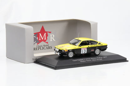 1:43 Opel Kadett C GT/E Coupe #13 Mintex Rallye 1977 Röhrl Broad CMR