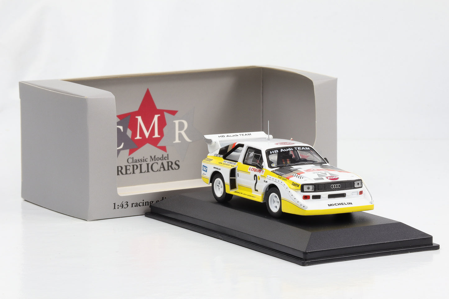 1:43 Audi Quattro S1 #2 Rallye Monte Carlo 1986 Röhrl Geistdörfer CMR